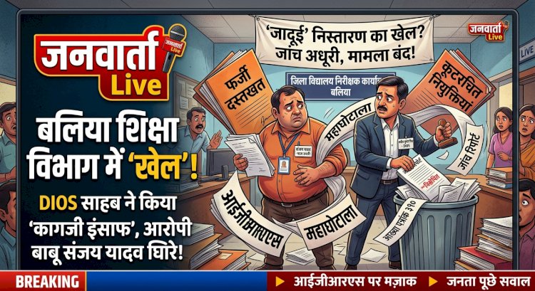 बलिया DIOS कार्यालय का 'जादू': जांच पूरी होने से पहले ही बंद कर दी महाघोटाले की फाइल, जादूगर बाबू पर सिर्फ 'सीट' बदलने की मेहरबानी!
