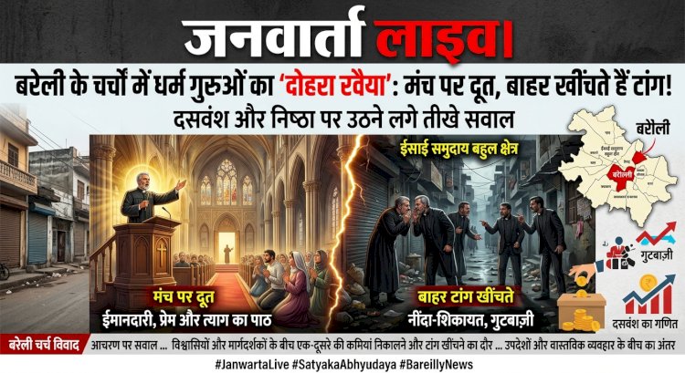 बरेली के चर्चों में धर्म गुरुओं का 'दोहरा रवैया': मंच पर दूत, बाहर खींचते हैं टांग! दसवंश और निष्ठा पर उठने लगे तीखे सवाल